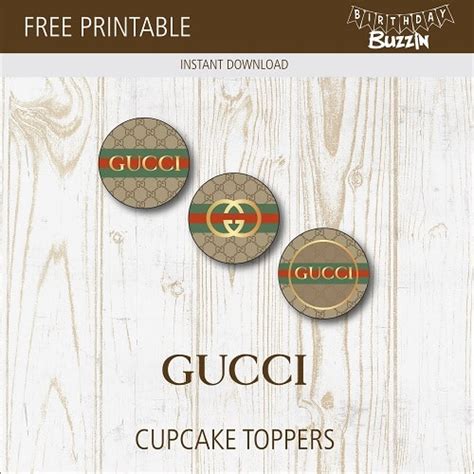 gucci cake toppers|gucci cake topper printable.